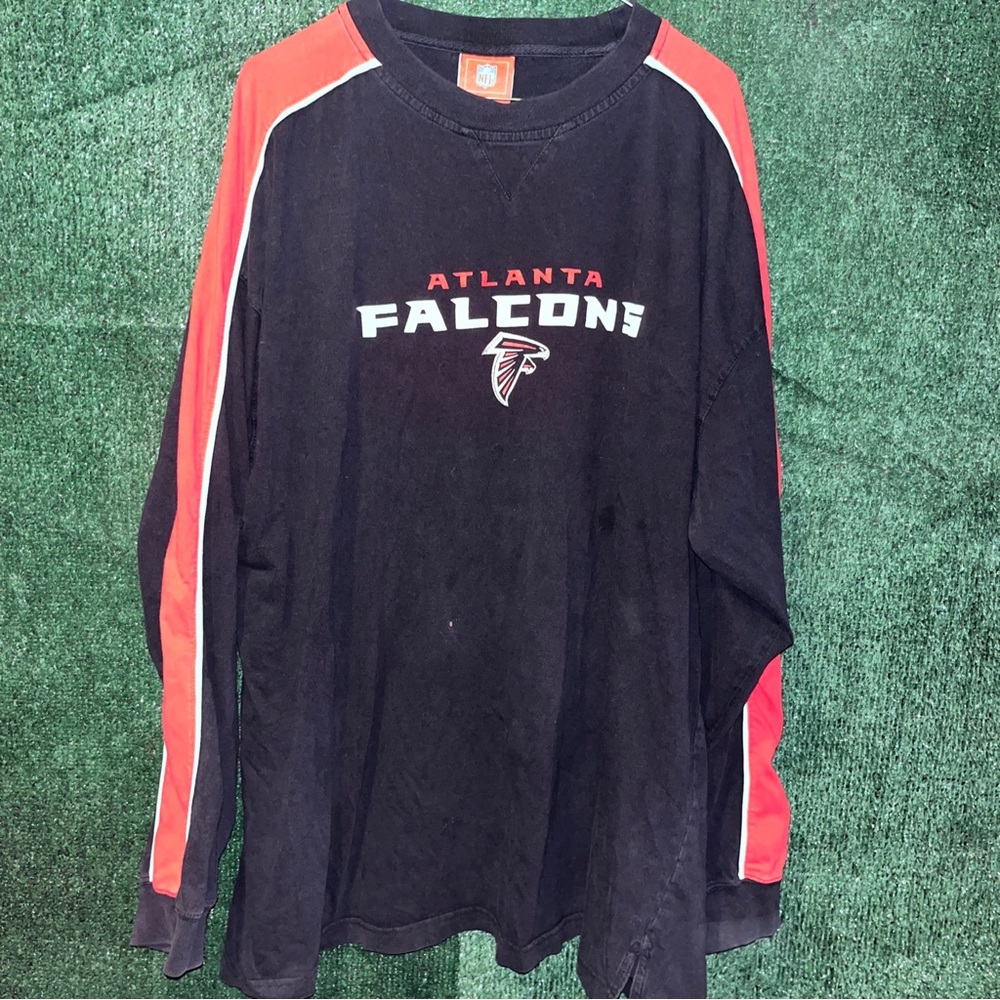 Atlanta Falcons Vintage Y2K Black Longsleeve Shirt XXXL NFL tag ATL